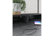 Yarlow Black 36" Home Office Desk with Shelf - H215-27 - Vega Furniture