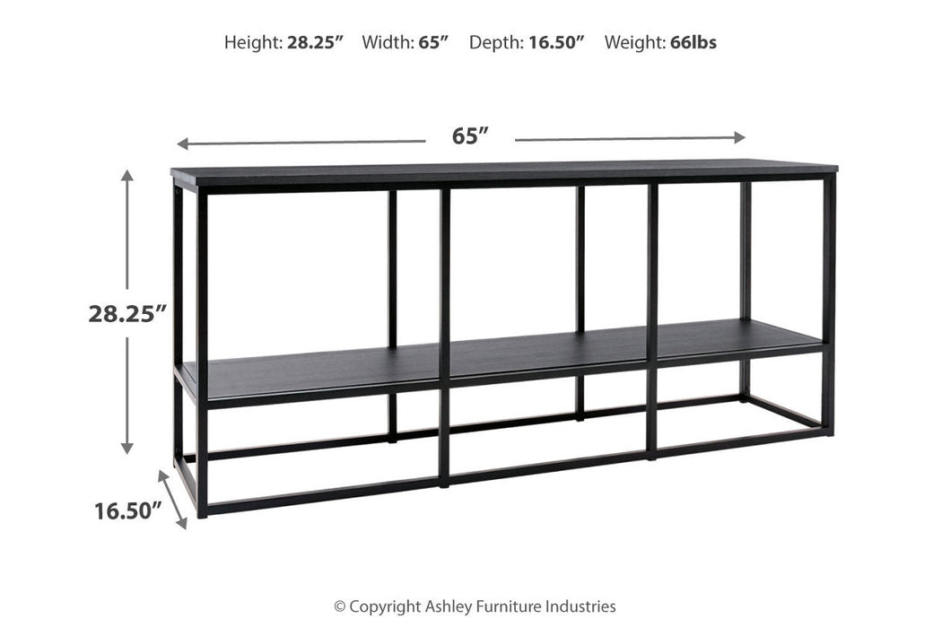 Yarlow Black 65" TV Stand - W215-10 - Vega Furniture