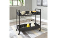 Yarlow Black/Gray Bar Cart - A4000392 - Vega Furniture