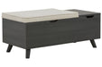 Yarlow Linen/Gray Storage Bench - A3000321 - Vega Furniture