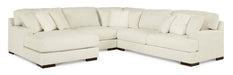 Zada Ivory 4-Piece LAF Sectional - SET | 5220416 | 5220446 | 5220477 | 5220467 - Vega Furniture