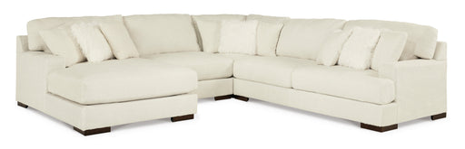 Zada Ivory 4-Piece LAF Sectional - SET | 5220416 | 5220446 | 5220477 | 5220467 - Vega Furniture