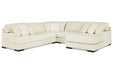 Zada Ivory 4-Piece RAF Sectional - SET | 5220417 | 5220446 | 5220477 | 5220466 - Vega Furniture