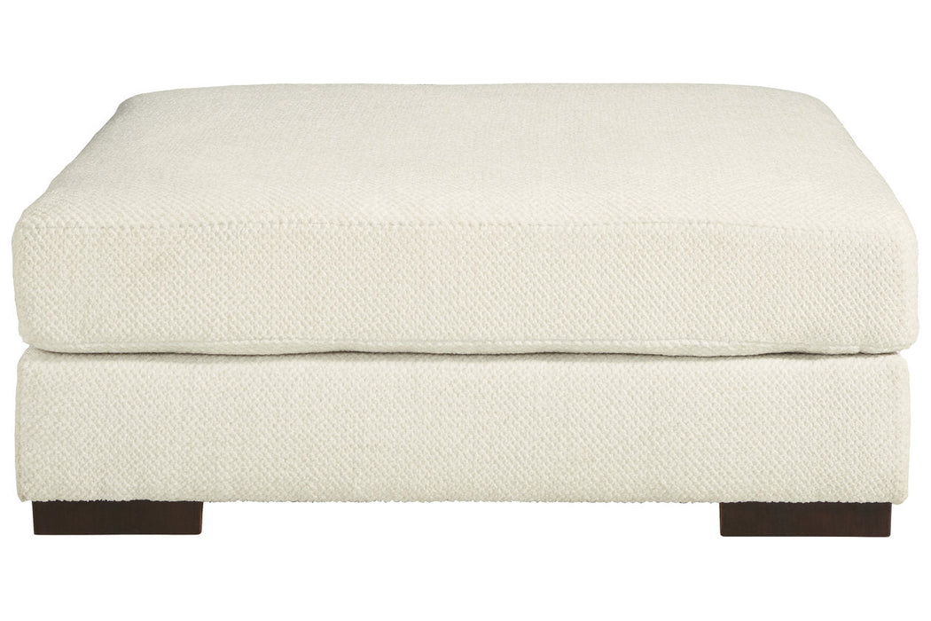 Zada Ivory Oversized Accent Ottoman - 5220408 - Vega Furniture