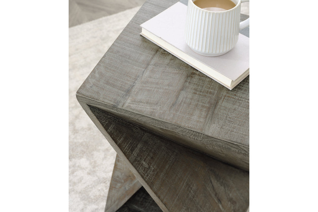 Zalemont Distressed Gray Accent Table - A4000509 - Vega Furniture