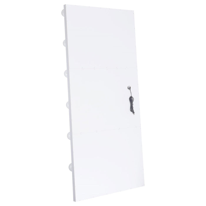 Zayan Full Length Floor Mirror With Lighting White High Gloss - 969558 - Vega Furniture