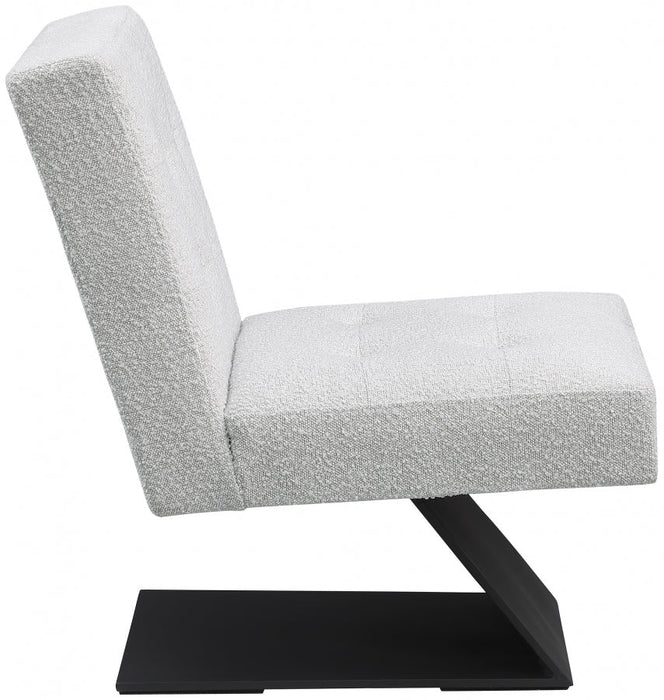 Zeal Boucle Fabric Accent Chair Cream - 405Cream - Vega Furniture