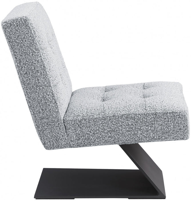 Zeal Boucle Fabric Accent Chair Grey - 405Grey - Vega Furniture