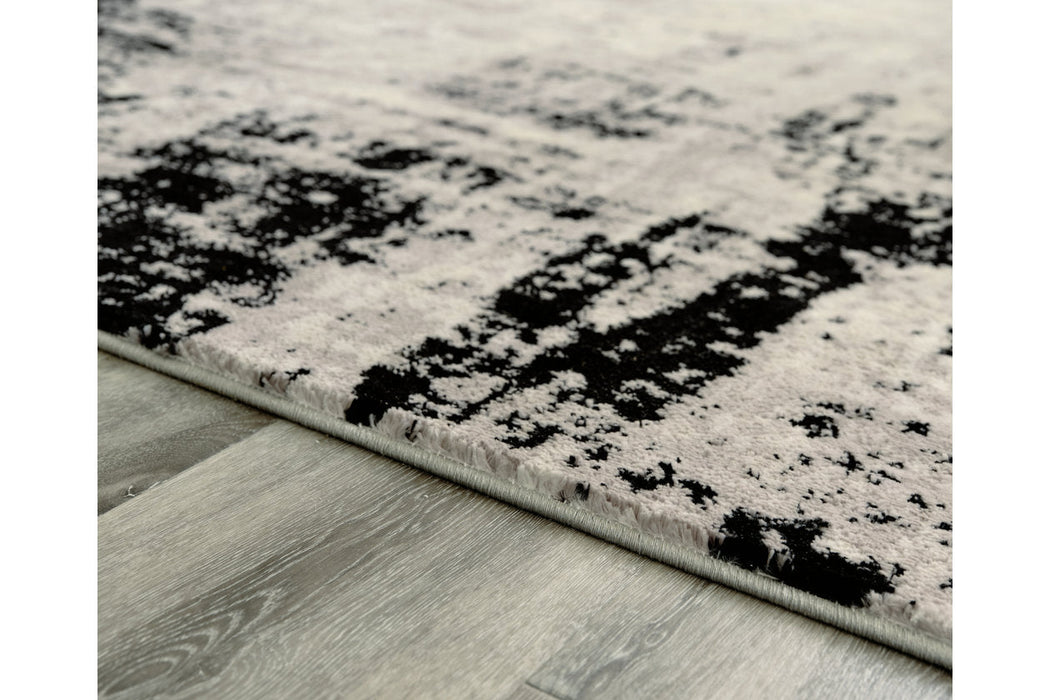 Zekeman Black/Cream/Gray Large Rug - R404921 - Vega Furniture