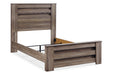 Zelen Warm Gray Full Panel Bed - SET | B248-84 | B248-86 | B248-87 - Vega Furniture