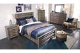 Zelen Warm Gray Full Panel Bed - SET | B248-84 | B248-86 | B248-87 - Vega Furniture