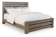 Zelen Warm Gray King Panel Bed - SET | B248-66 | B248-68 | B248-99 - Vega Furniture