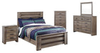 Zelen Warm Gray Panel Youth Bedroom Set - SET | B248-84 | B248-86 | B248-87 | B248-31 | B248-36 | B248-92 | B248-46 - Vega Furniture