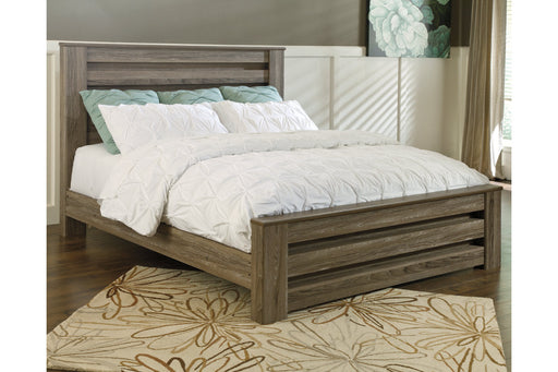 Zelen Warm Gray Queen Panel Bed - SET | B248-64 | B248-67 | B248-98 - Vega Furniture