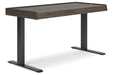 Zendex Dark Brown 55" Adjustable Height Desk - H304-29 - Vega Furniture