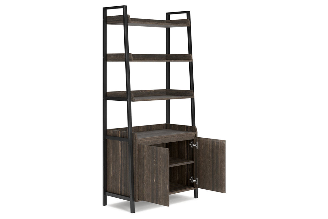 Zendex Dark Brown 72" Bookcase - H304-17 - Vega Furniture