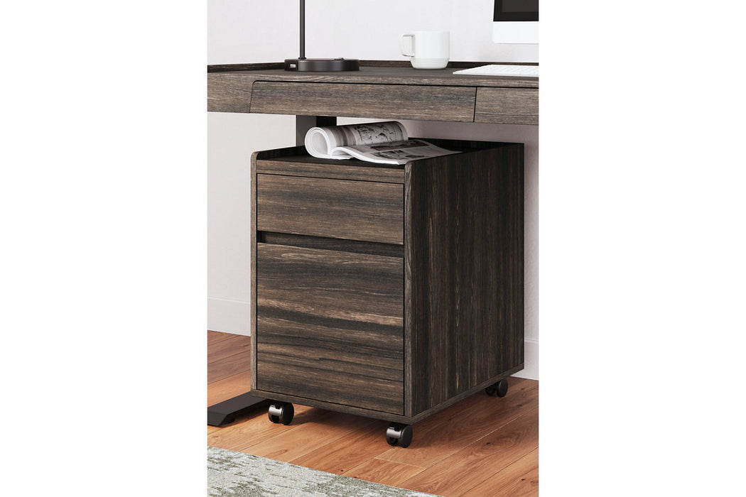 Zendex Dark Brown File Cabinet - H304-12 - Vega Furniture