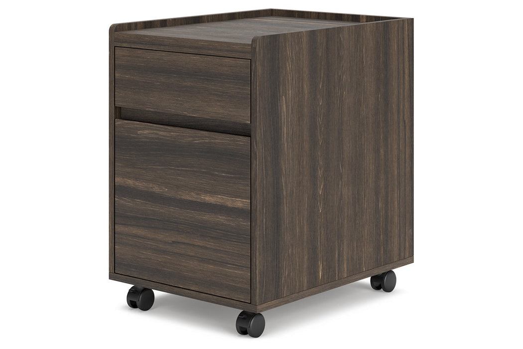 Zendex Dark Brown File Cabinet - H304-12 - Vega Furniture