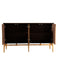 Zira Brown/Antique Gold Sunburst 4-Door Accent Cabinet - 953497 - Vega Furniture