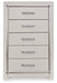 Zyniden Silver Chest of Drawers - B2114-46 - Vega Furniture