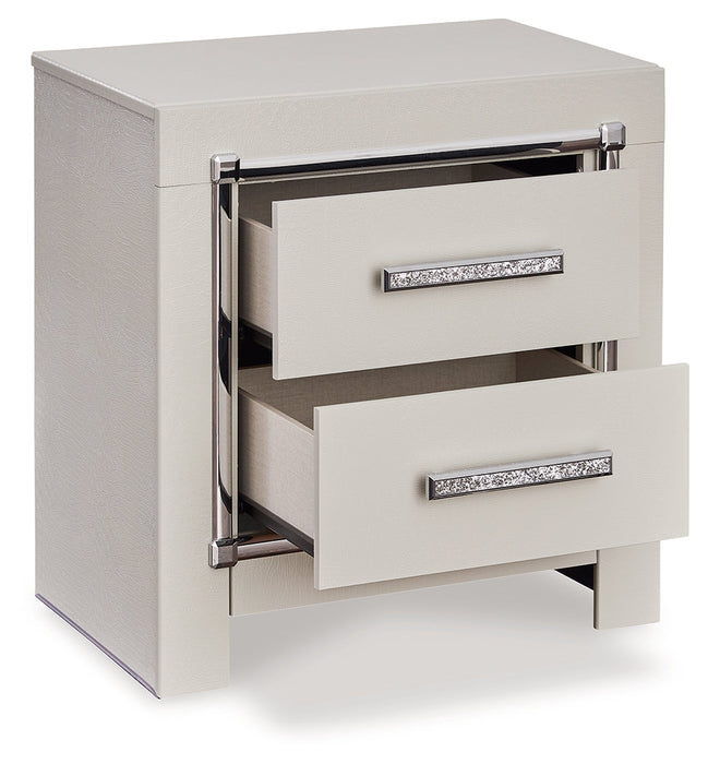 Zyniden Silver Nightstand - B2114-92 - Vega Furniture